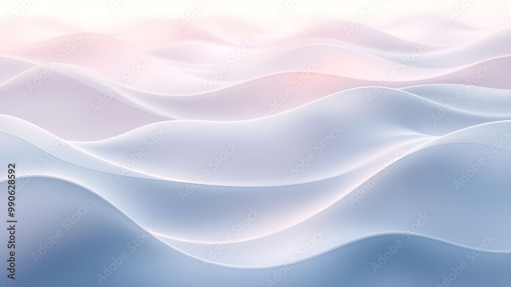 Fototapeta premium A calming abstract representation of gentle waves, creating a tranquil atmosphere.