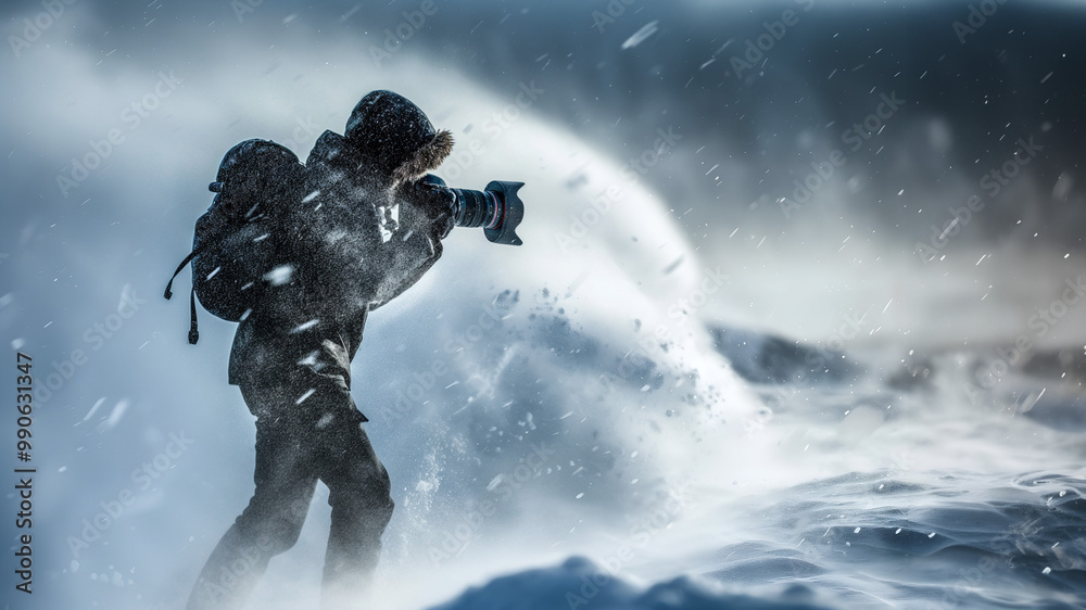 Brave Photographer Captures Winter Storm Amid Extreme Snowy Conditions Brave Photographer Captures Winter Storm Amid Extreme Snowy Conditions