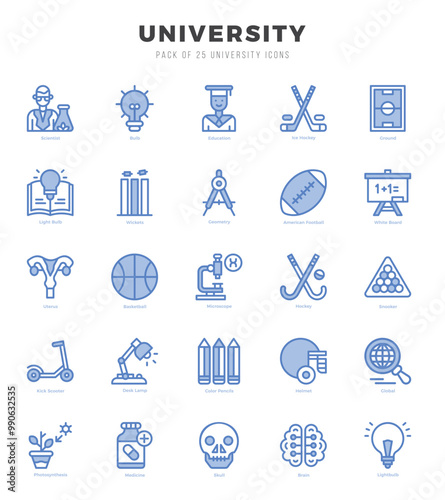 University Icon Bundle 25 Icons for Websites and Apps