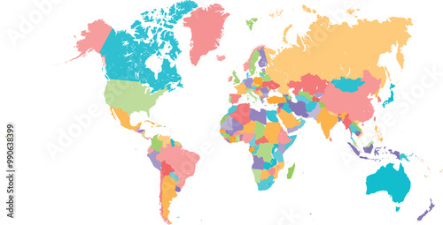 word map on  white background