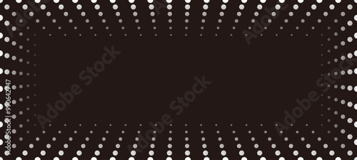 Vector Seamless Frame And Background Illustration Wth Abstract Dot Patterns And Text Space. Horizontally And Vertically Repeatable. 