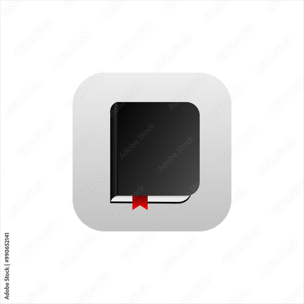 Reading application for mobile phone. Book icon in modern style. Journal app for phone. Reading application for mobile phone. Book icon in modern style. Journal app for phone.