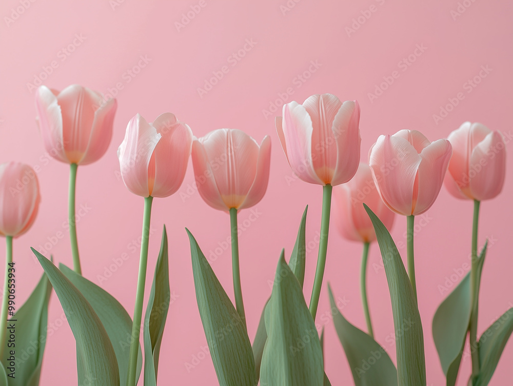 Minimalist pink tulips arrangement Minimalist pink tulips arrangement