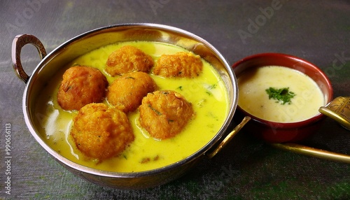 creamy kadhi pakora photo