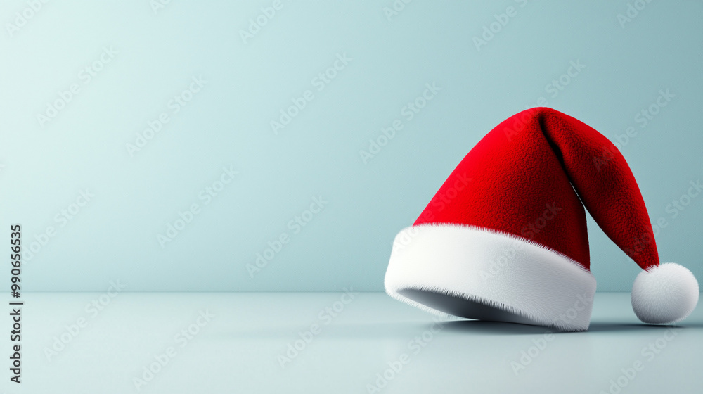 Front view of a Christmas hat, isolated Front view of a Christmas hat, isolated