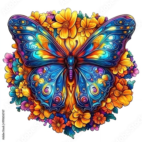 a drawing of a butterfly 
