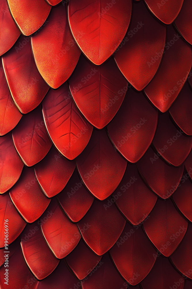 Flat pattern texture of dragon red scales Flat pattern texture of dragon red scales