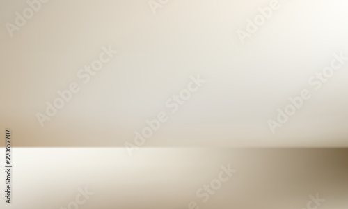 Beige studio background. Space for selling products on the website. Vector illustration.