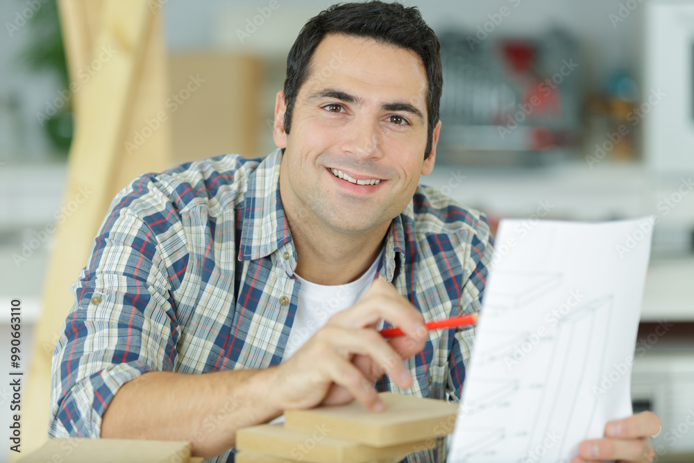 Obraz premium hardworking busy professional checking manual