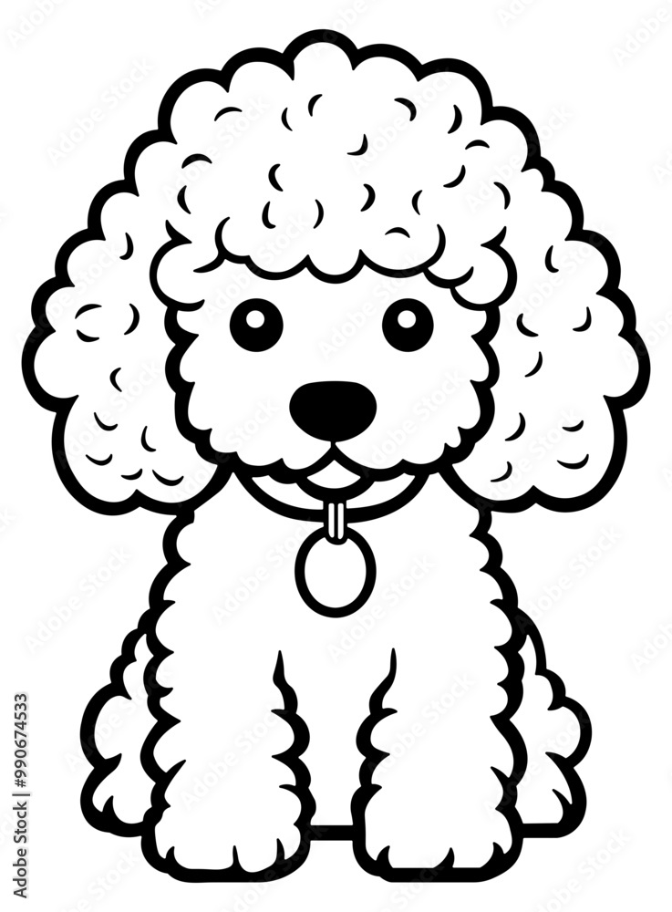 poodle dog black outline without background poodle dog black outline without background