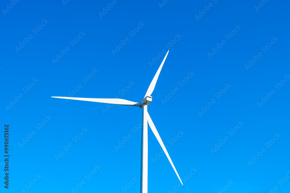 Wind farm on the mountain on blue sky day wind energy concept alternative energy Renewable energy Wind farm on the mountain on blue sky day wind energy concept alternative energy Renewable energy
