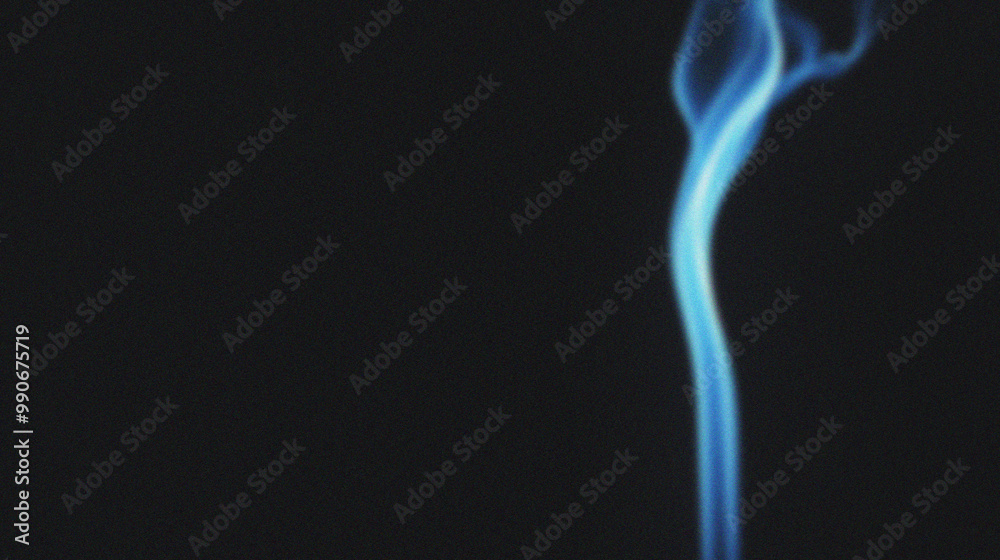 Smoke on a black background. The movement of the smoke.