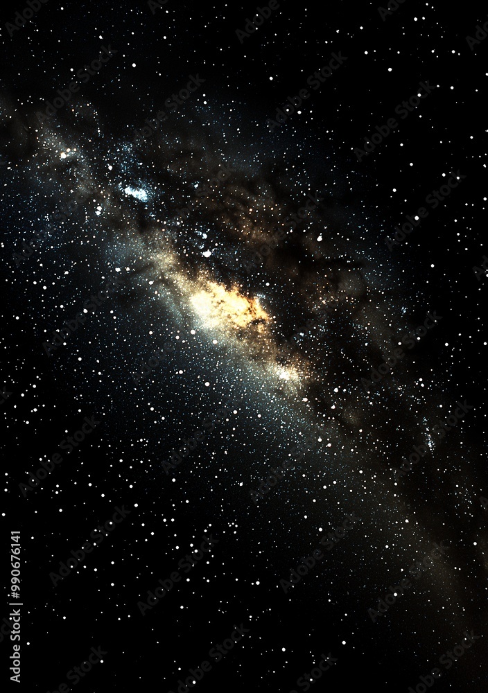 Fototapeta premium Milky Way galaxy visible in a clear, star-filled night sky