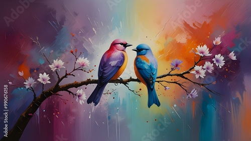 birds in the forest