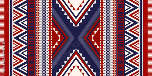 Ethnic geometric pattern, seamless pattern of the Navajo tribe. Native American ethnic. Seamless vector pattern ethnic, seamless Mexican rug, woven carpet. Folk embroidery, Bohemian, Aztec style.