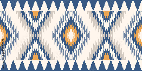 Ethnic geometric pattern, seamless pattern of the Navajo tribe. Native American ethnic. Seamless vector pattern ethnic, seamless Mexican rug, woven carpet. Folk embroidery, Bohemian, Aztec style.