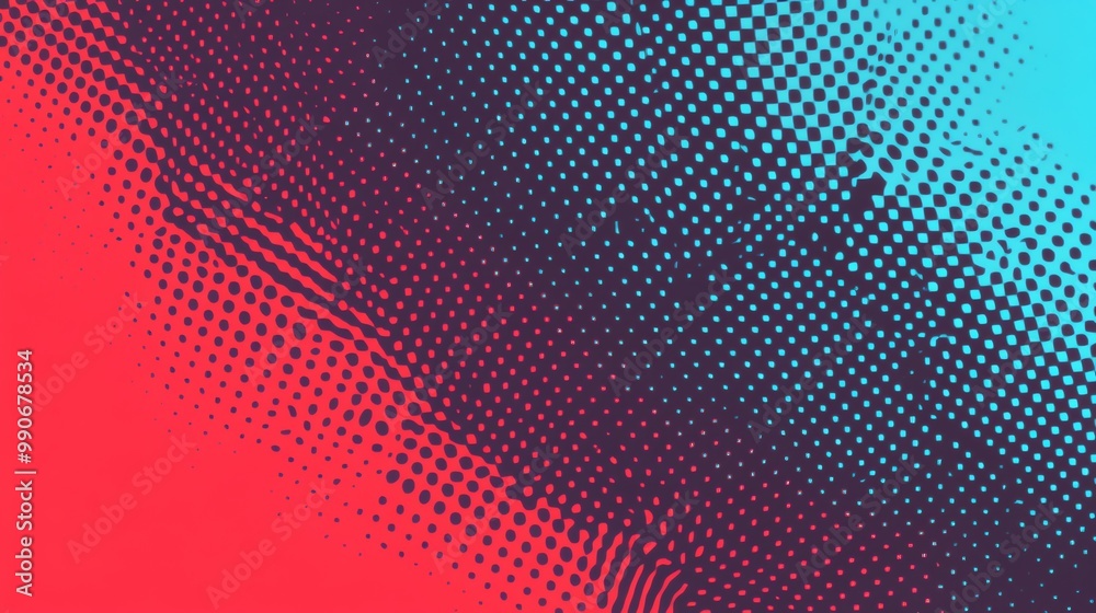 Abstract background with red, blue and teal dots and gradient. Abstract background with red, blue and teal dots and gradient.
