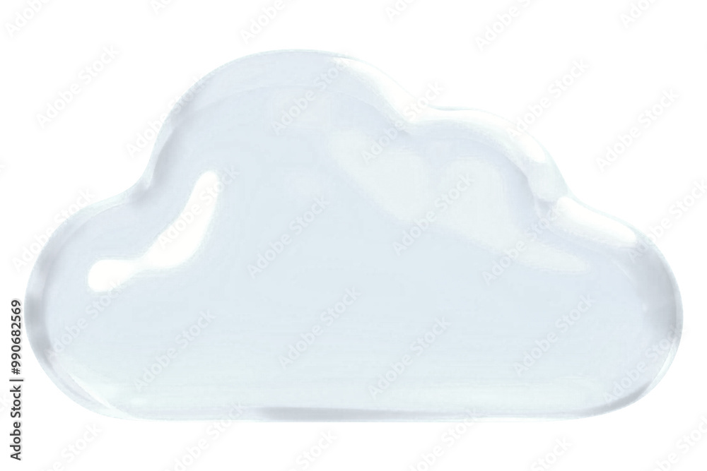 3D cloud png icon, technology graphic, transparent background 3D cloud png icon, technology graphic, transparent background