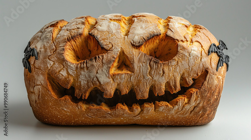 Spooky Bread Loaf:  A sourd...