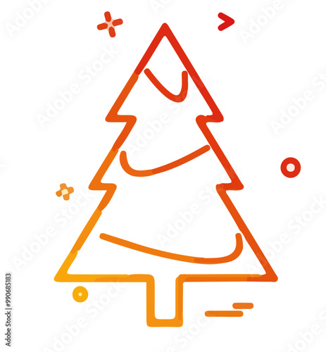 Drawing, illustration, picture of a Christmas tree. Christmas tree, festive New Year, Christmas tree. Holidays, winter holidays, winter, Christmas, Santa Claus, gifts, new Year, many Christmas trees i