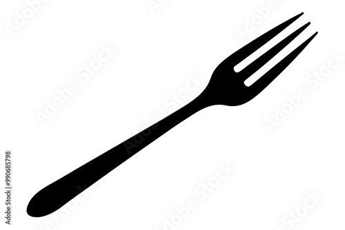  Dining Fork Silhouette Vector Art