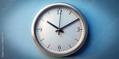 Wallpaper Mural Clock face with the hands pointing to half past 12, indicating the midday hour. Torontodigital.ca