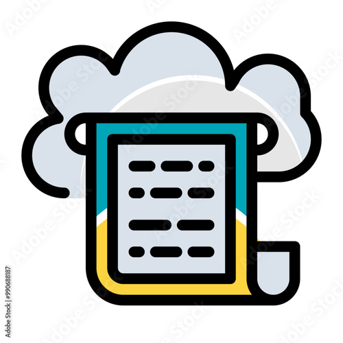 file bill, cloud, icon, technology, cloudy