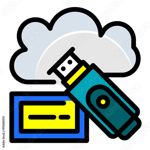  flashdisk, cloud, icon, technology, cloudy