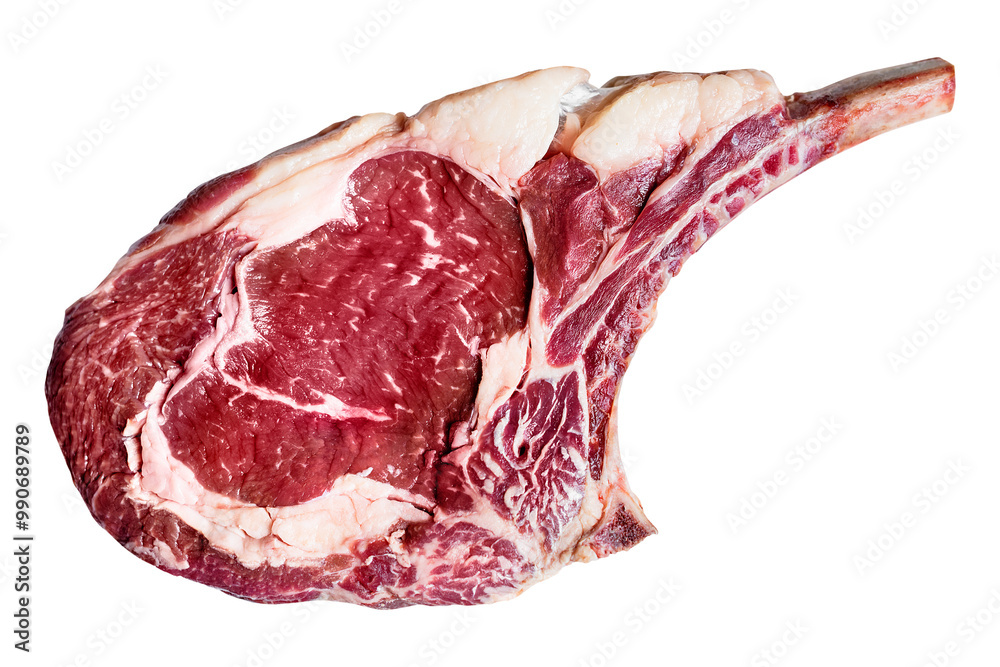 Fototapeta premium PNG rib eye steak, collage element, transparent background
