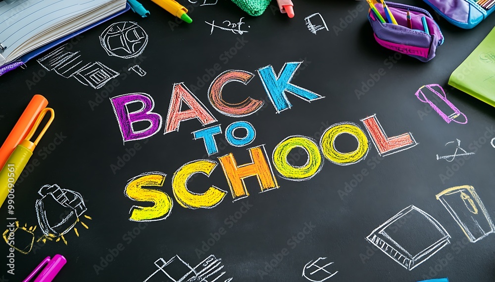 Back to School Chalkboard Message Back to School Chalkboard Message