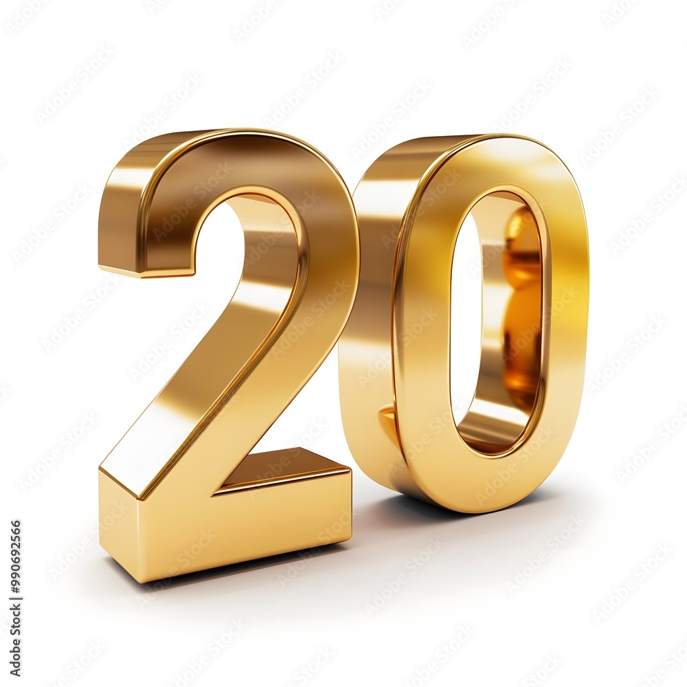 3d gold text with numbers with white background 3d gold text with numbers with white background