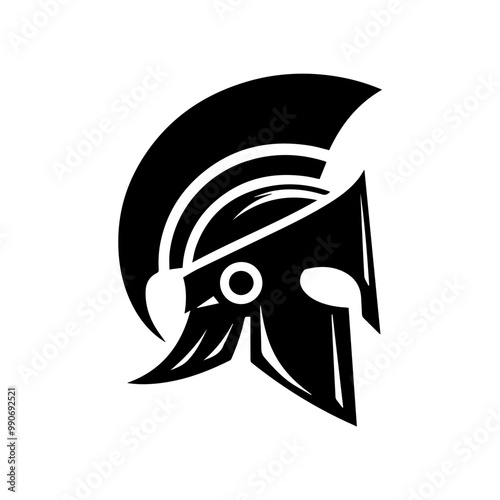 helm of Gladiator Spartacus warior vector flat design