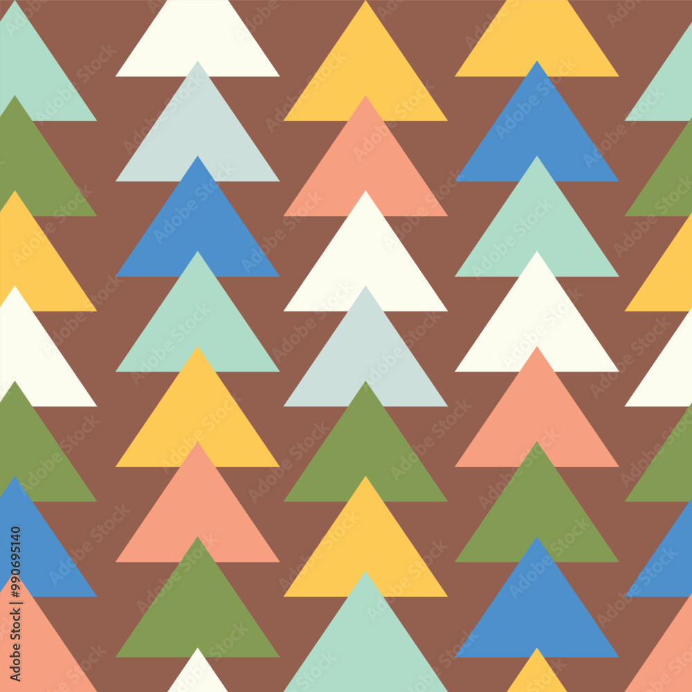Colourful and fun triangles seamless pattern Colourful and fun triangles seamless pattern