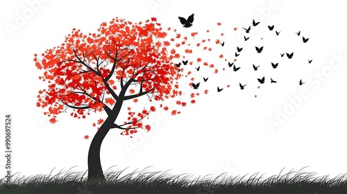 tree isolated on white background