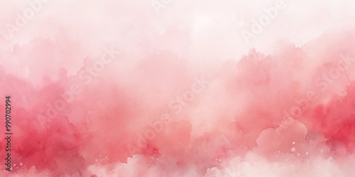 Watercolor backgrounds in soft and pale pink and red hues at eye level