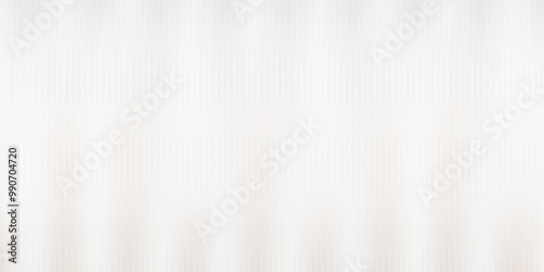 Glass Texture light gray Background. Blurred soft ribbed striped effect banner. Metal silver reeded polycarbonate Texture sheet. Abstract vertical gradient pattern