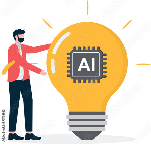 The AI brain talks to the clueless brain.

