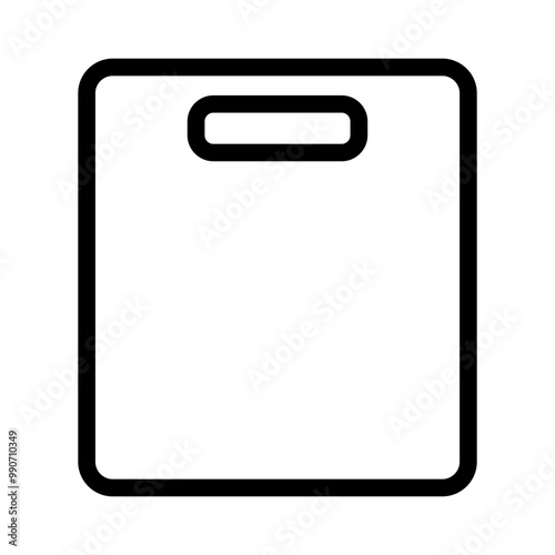 chopping board line icon