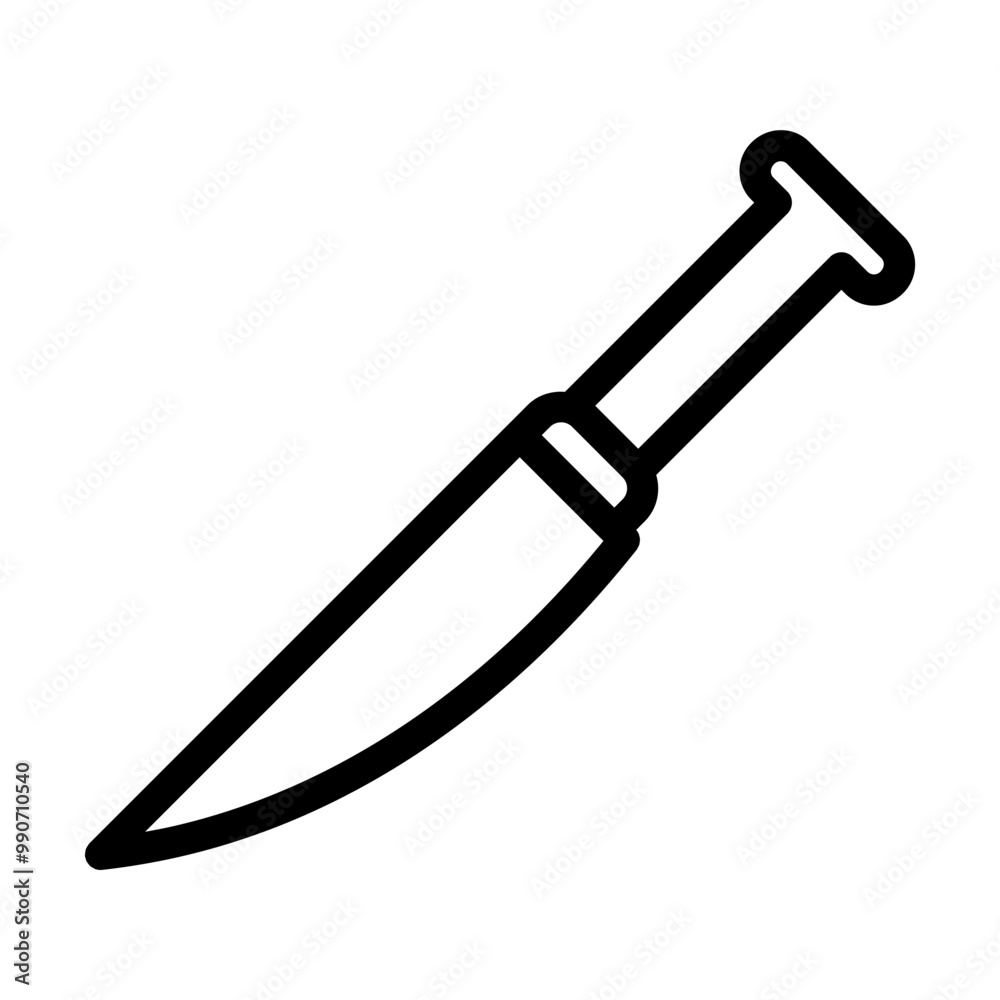 knife line icon