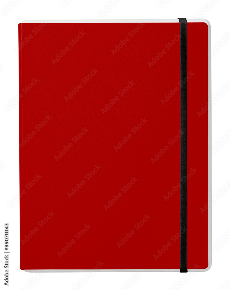 Red notebook mockup png sticker, transparent background Red notebook mockup png sticker, transparent background
