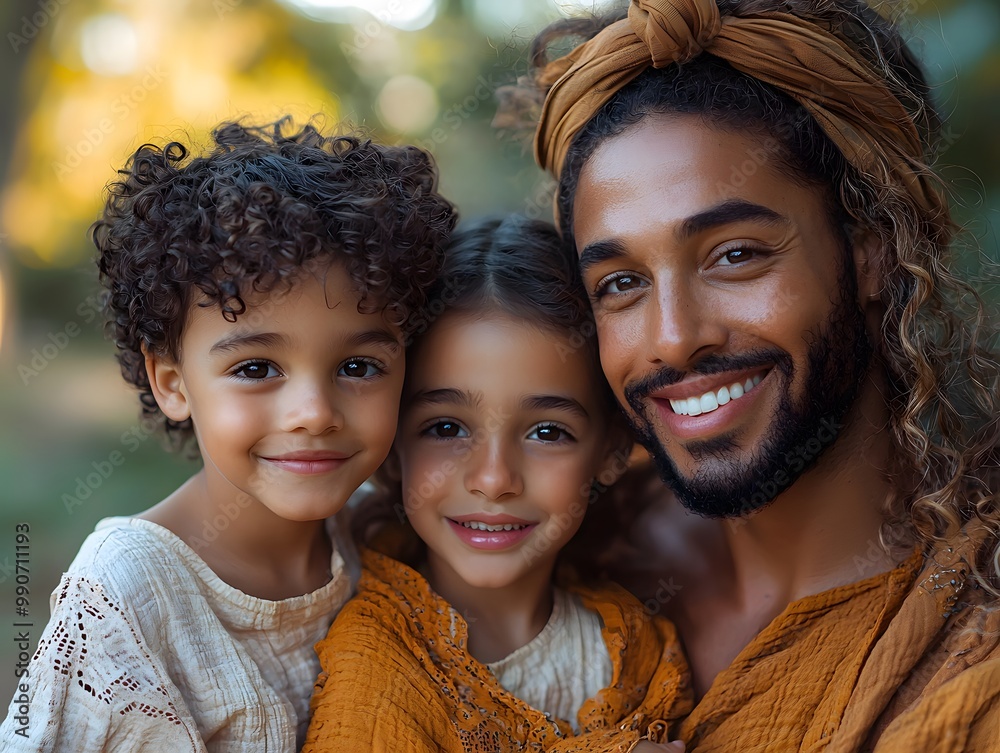 Multicultural Family Enjoying a Beautiful Day Together Multicultural Family Enjoying a Beautiful Day Together