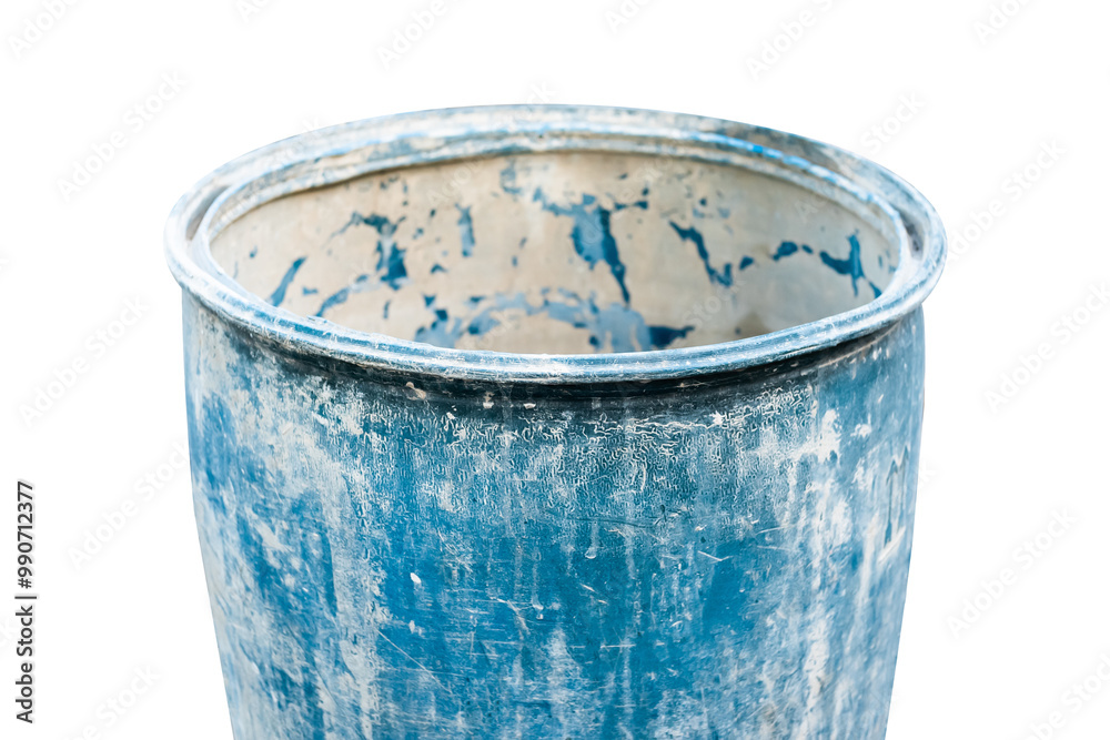 Close-up view of the barrel isolated on white Close-up view of the barrel isolated on white