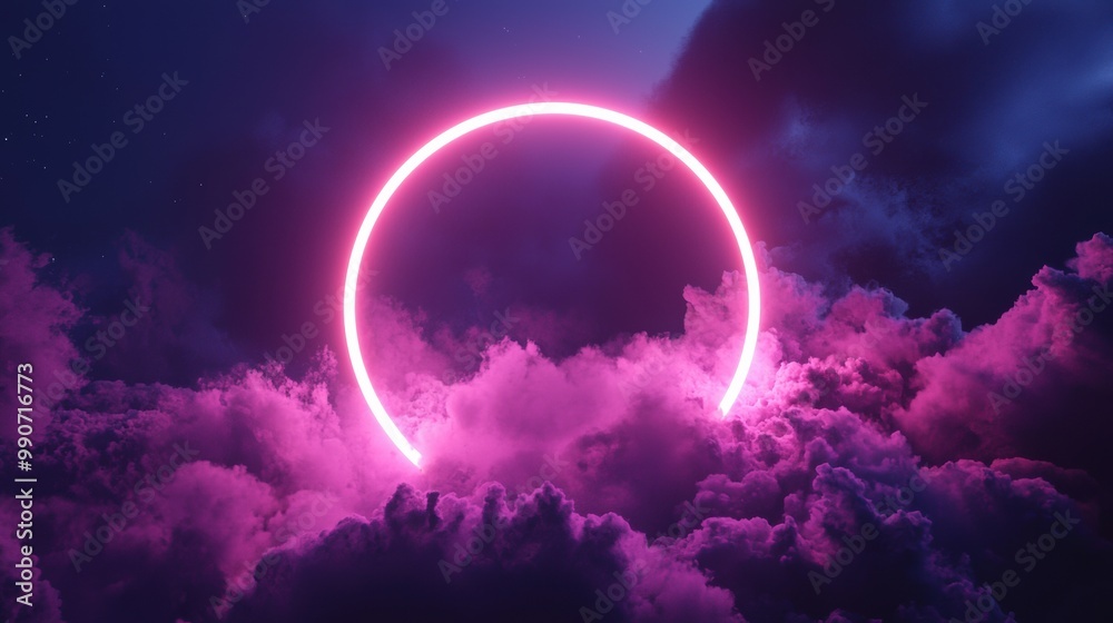 Mesmerizing Celestial Eclipse over Dramatic Cosmic Clouds Mesmerizing Celestial Eclipse over Dramatic Cosmic Clouds