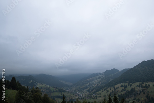 clouds over the mountains