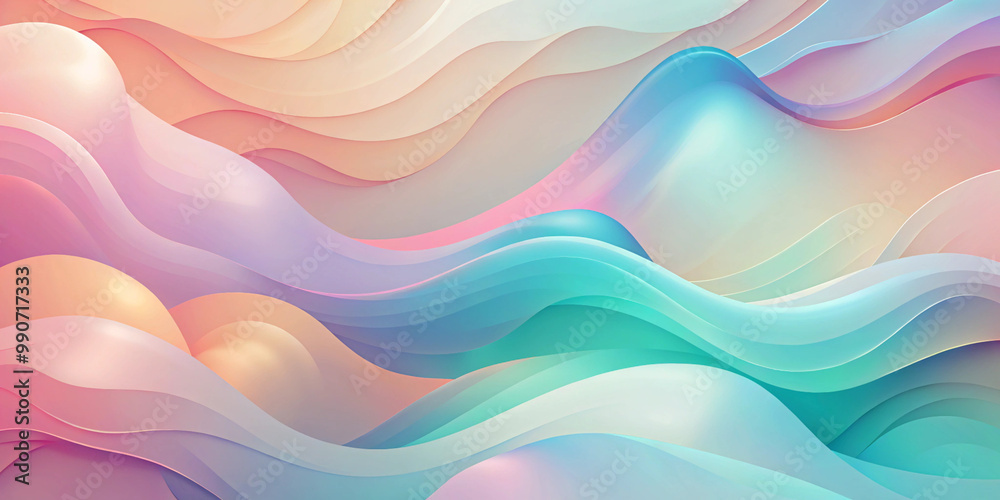 A soothing abstract background with flowing soft pastel waves in shades of pink, blue, and yellow, creating a calming and serene visual effect. A soothing abstract background with flowing soft pastel waves in shades of pink, blue, and yellow, creating a calming and serene visual effect.