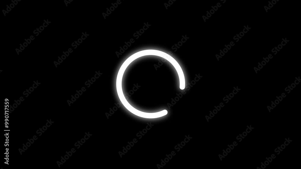 Loading Bar Circle animation. , hi-tech futuristic display, hologram button. Loading Bar Circle animation. , hi-tech futuristic display, hologram button.