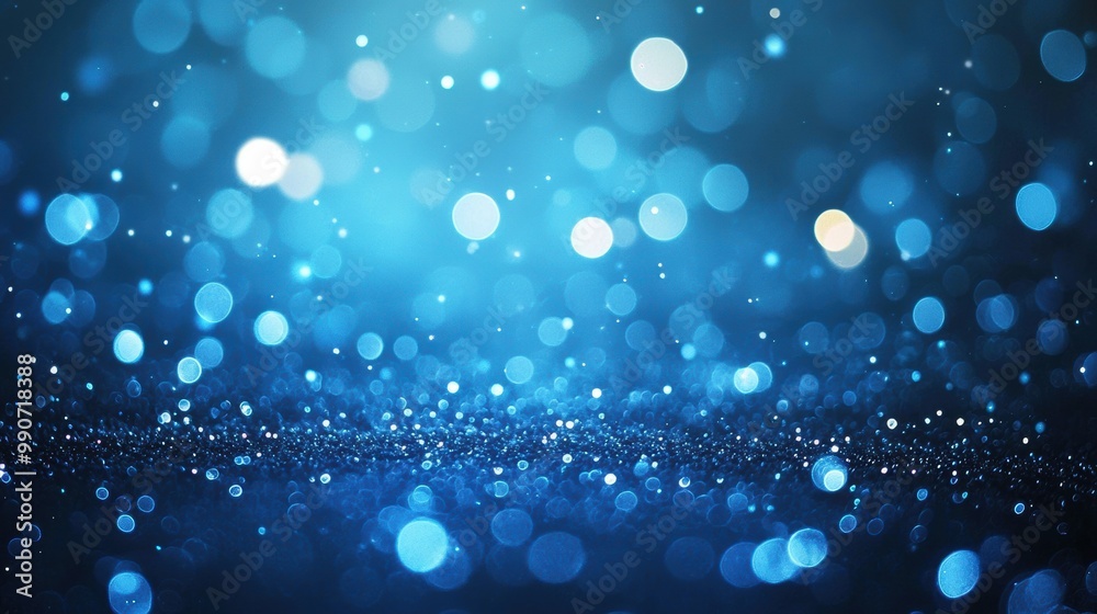 Magical Glowing Bokeh Lights Shimmering in Ethereal Night Sky Background Magical Glowing Bokeh Lights Shimmering in Ethereal Night Sky Background