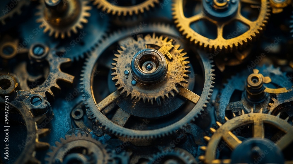 The photo shows a bunch of gears, all different sizes, meshing together. It's a reminder that complex systems are made up of many interconnected parts. The photo shows a bunch of gears, all different sizes, meshing together. It's a reminder that complex systems are made up of many interconnected parts.