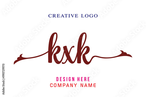 KXK  lettering logo is simple, easy to understand and authoritative