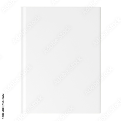 White book png cover, publishing business on transparent background